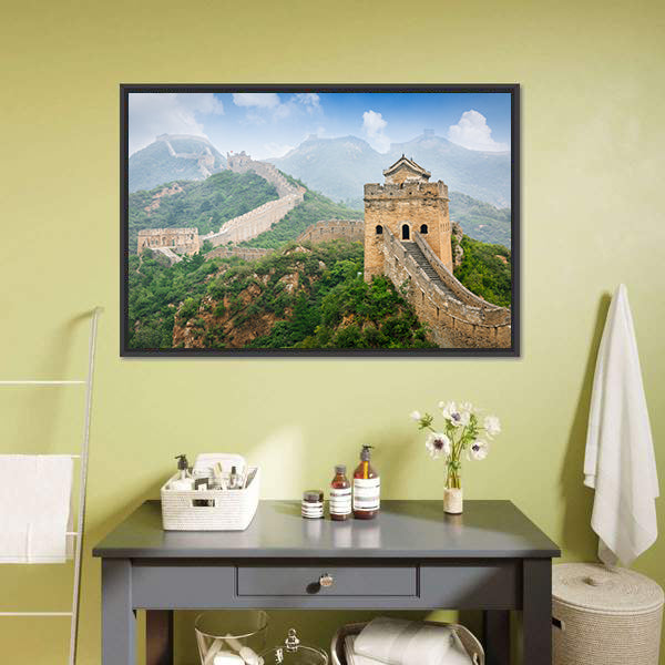 Great of China, Beijing Winding Stone Path Canvas Wall Art