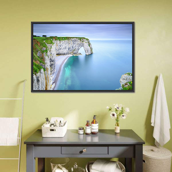 Sea Arch on Coastal Cliffs Canvas Wall Art