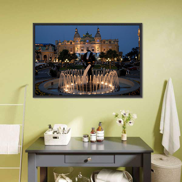 Monte Carlo Casino In Monaco Canvas Wall Art-5 Horizontal-Gallery Wrap-22" x 12"-Tiaracle