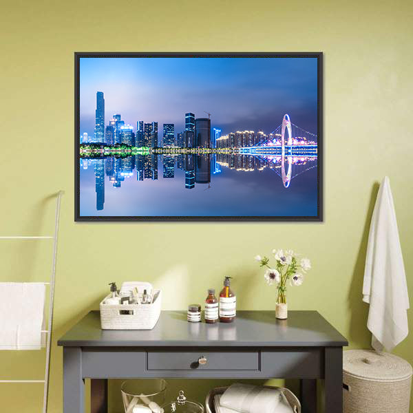 Guangzhou City Skyline Canvas Wall Art