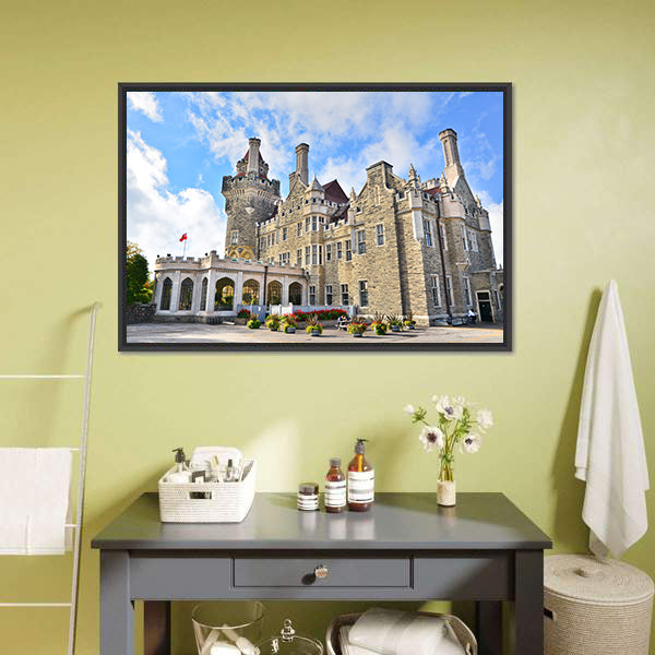 Casa Loma In Toronto Canada Canvas Wall Art-5 Horizontal-Gallery Wrap-22" x 12"-Tiaracle