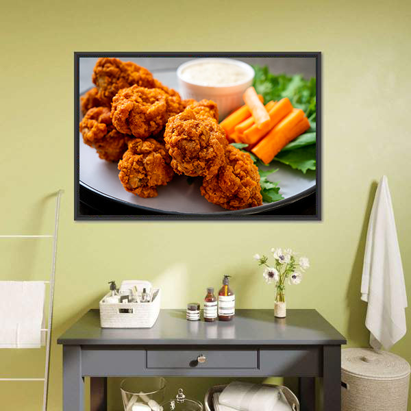 Chicken Wings Canvas Wall Art-5 Horizontal-Gallery Wrap-22" x 12"-Tiaracle