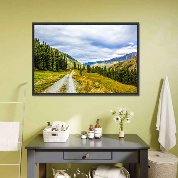 Mountain Road & Landscape Canvas Wall Art