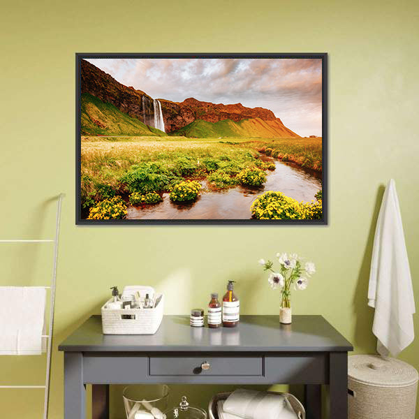Blooming Green Field Canvas Wall Art