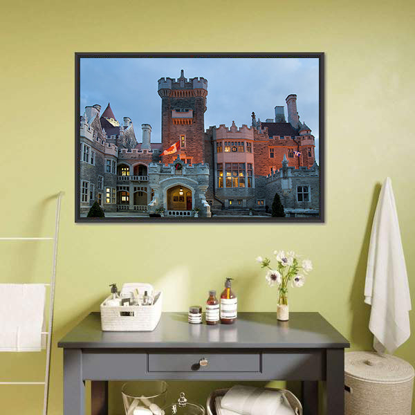 Architecture Of Casa Loma Canada Canvas Wall Art-3 Horizontal-Gallery Wrap-25" x 16"-Tiaracle