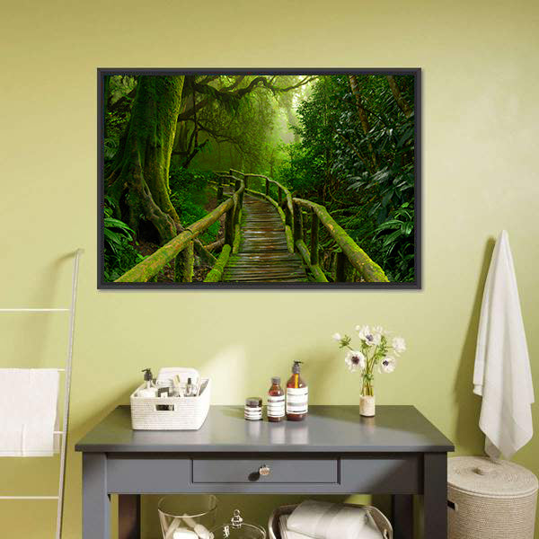 Nepal Jungle Canvas Wall Art-5 Horizontal-Gallery Wrap-22" x 12"-Tiaracle