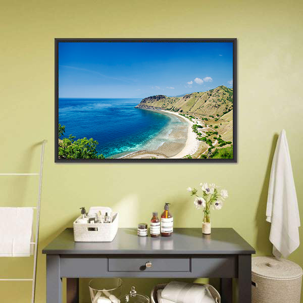 Cristo Rei Beach Near Dili In East Timor Asia Canvas Wall Art-5 Horizontal-Gallery Wrap-22" x 12"-Tiaracle