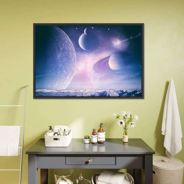 Abstract Fantasy Backgrounds Canvas Wall Art-3 Horizontal-Gallery Wrap-25" x 16"-Tiaracle