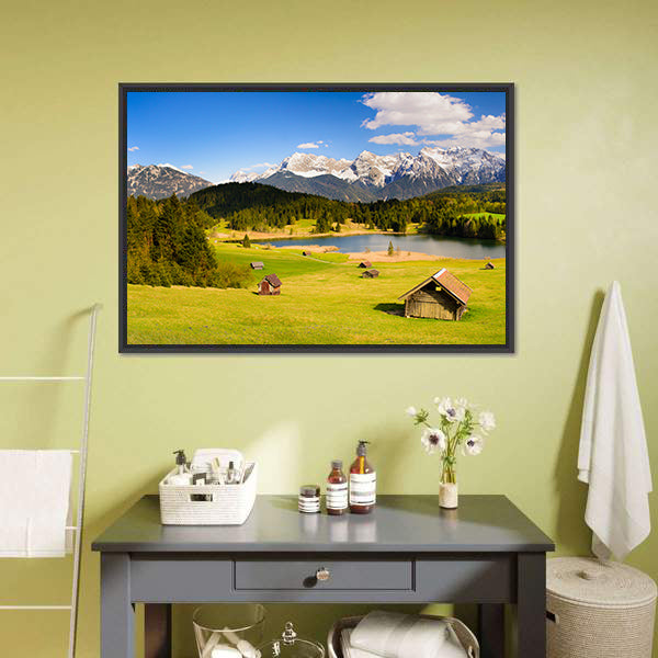 Lake in the Bavarian Alps Canvas Wall Art