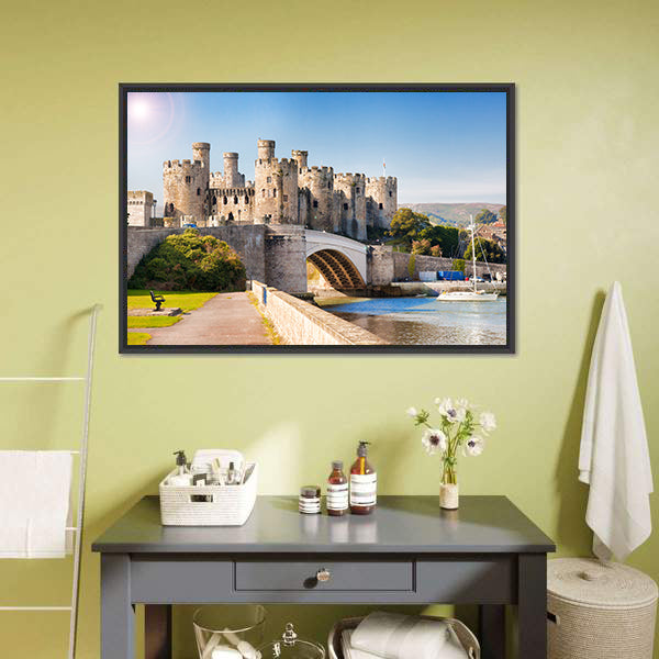 Famous Conwy Castle In Wales Canvas Wall Art