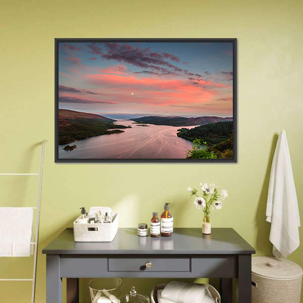 Kyles of Bute at Twilight Canvas Wall Art