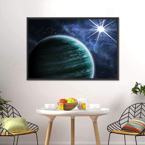 Big Gassy Planet Canvas Wall Art-3 Horizontal-Gallery Wrap-25" x 16"-Tiaracle