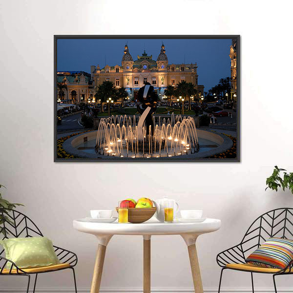 Monte Carlo Casino In Monaco Canvas Wall Art-5 Horizontal-Gallery Wrap-22" x 12"-Tiaracle