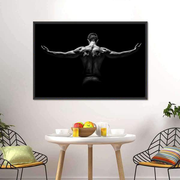Healthy Muscular Young Man Canvas Wall Art-5 Horizontal-Gallery Wrap-22" x 12"-Tiaracle