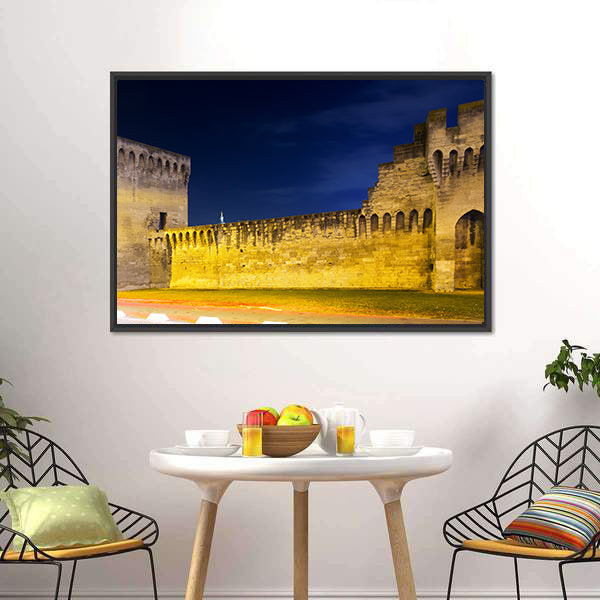 Avignon City at Night Canvas Wall Art
