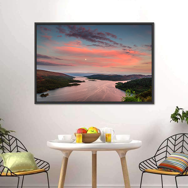 Kyles of Bute at Twilight Canvas Wall Art
