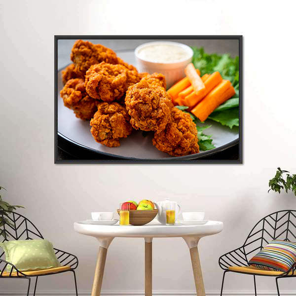 Chicken Wings Canvas Wall Art-5 Horizontal-Gallery Wrap-22" x 12"-Tiaracle