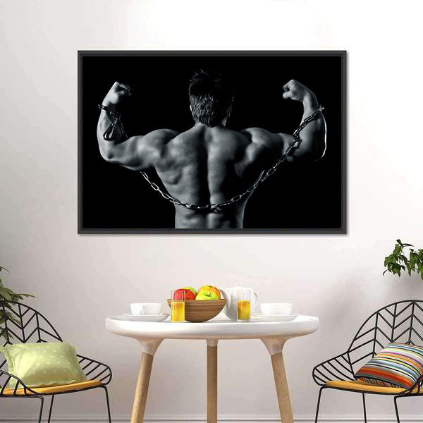 Handsome Young Muscular Sports Canvas Wall Art-5 Horizontal-Gallery Wrap-22" x 12"-Tiaracle