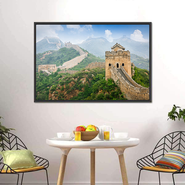 Great of China, Beijing Winding Stone Path Canvas Wall Art