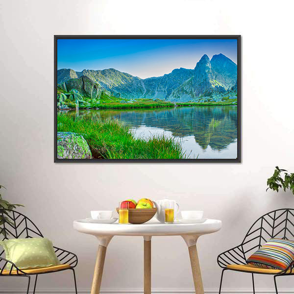 Retezat Mountain Lake Canvas Wall Art