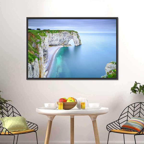 Sea Arch on Coastal Cliffs Canvas Wall Art