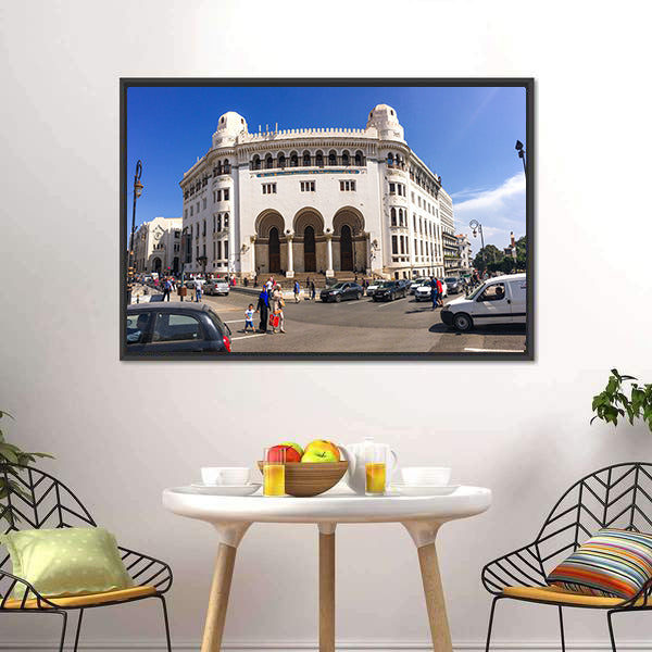 La Grande Poste in Algiers Canvas Wall Art