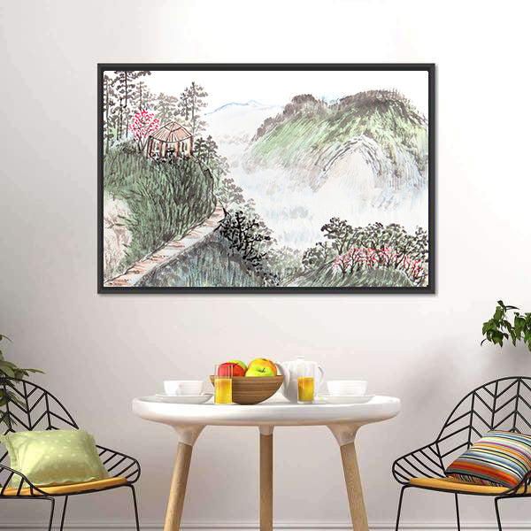 Chinese Landscape Abstract Canvas Wall Art