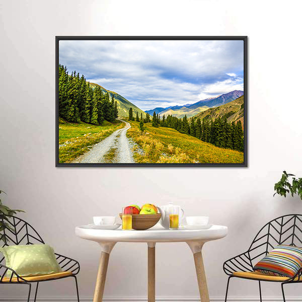 Mountain Road & Landscape Canvas Wall Art