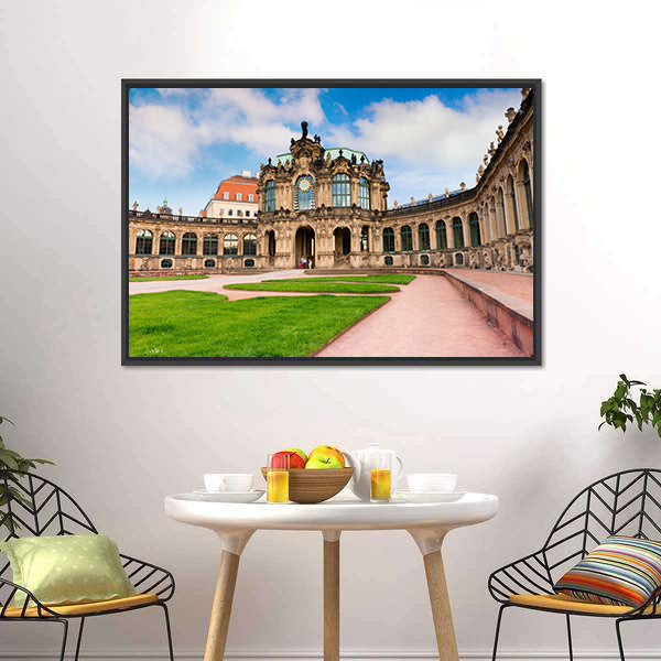 Famous Zwinger Palace Canvas Wall Art-5 Horizontal-Gallery Wrap-22" x 12"-Tiaracle