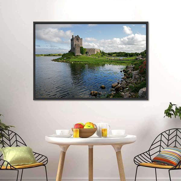 Dunguaire Castle Canvas Wall Art-5 Horizontal-Gallery Wrap-22" x 12"-Tiaracle