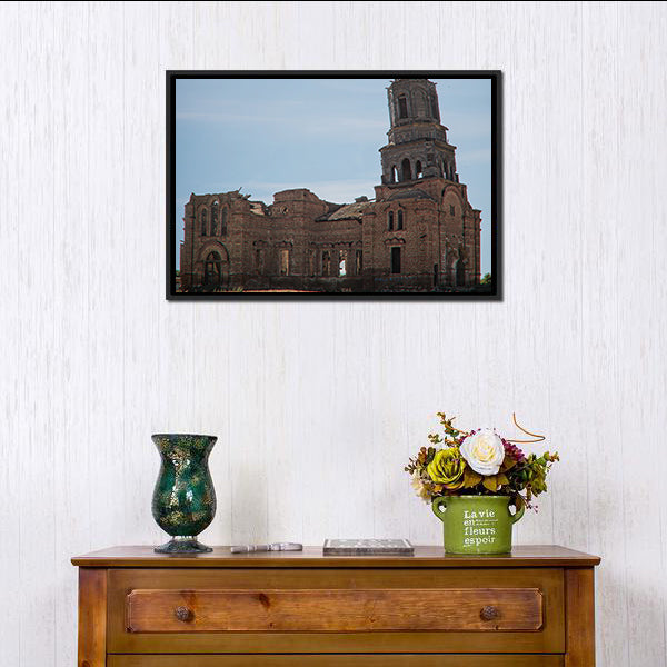 Ruined Kazan Church and Bell Tower Canvas Wall Art