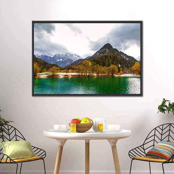 Lake Jasna Slovenia Canvas Wall Art-5 Horizontal-Gallery Wrap-22" x 12"-Tiaracle