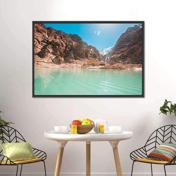 Attabad Lake In Northern Pakistan Canvas Wall Art