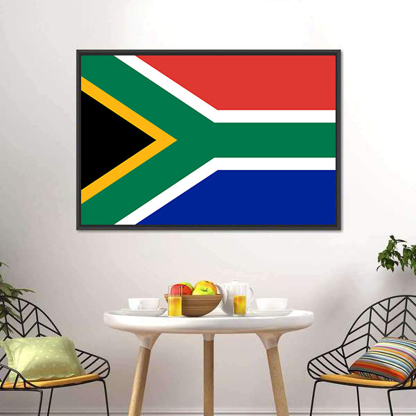 Flag Of South Africa Canvas Wall Art-5 Horizontal-Gallery Wrap-22" x 12"-Tiaracle