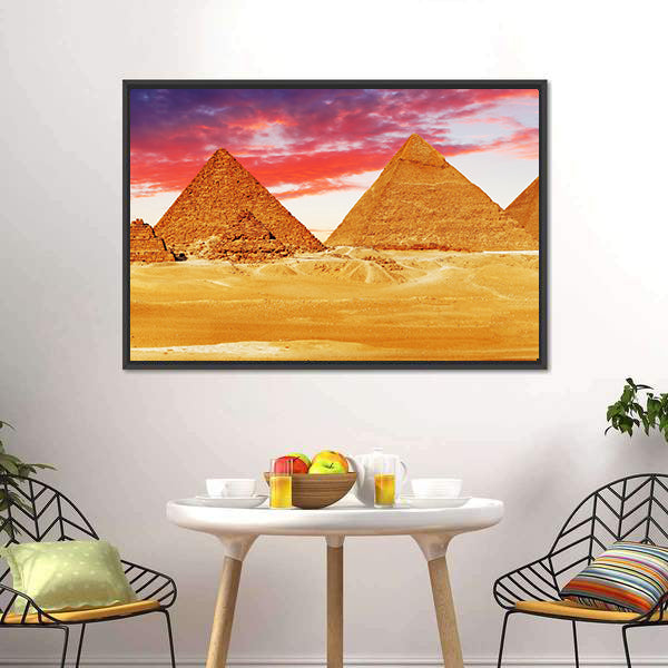 Egyptian Pyramids Canvas Wall Art