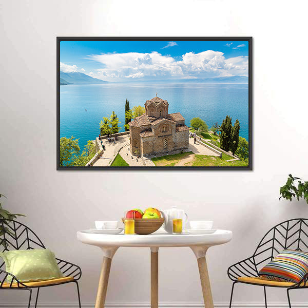 Jovan Kaneo Church Ohrid Canvas Wall Art-3 Horizontal-Gallery Wrap-25" x 16"-Tiaracle