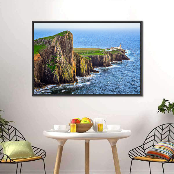 Neist Point Lighthouse Canvas Wall Art-5 Horizontal-Gallery Wrap-22" x 12"-Tiaracle