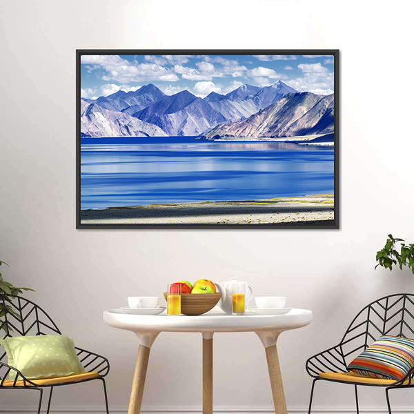 Lake In Ladakh Canvas Wall Art-5 Horizontal-Gallery Wrap-22" x 12"-Tiaracle