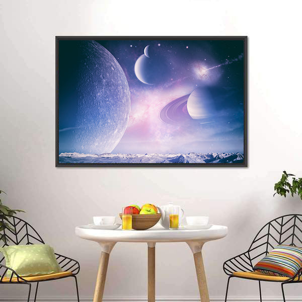 Abstract Fantasy Backgrounds Canvas Wall Art-3 Horizontal-Gallery Wrap-25" x 16"-Tiaracle