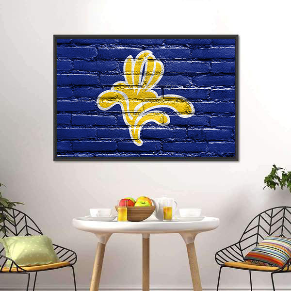 Flag Of Brussels Region Canvas Wall Art-5 Horizontal-Gallery Wrap-22" x 12"-Tiaracle