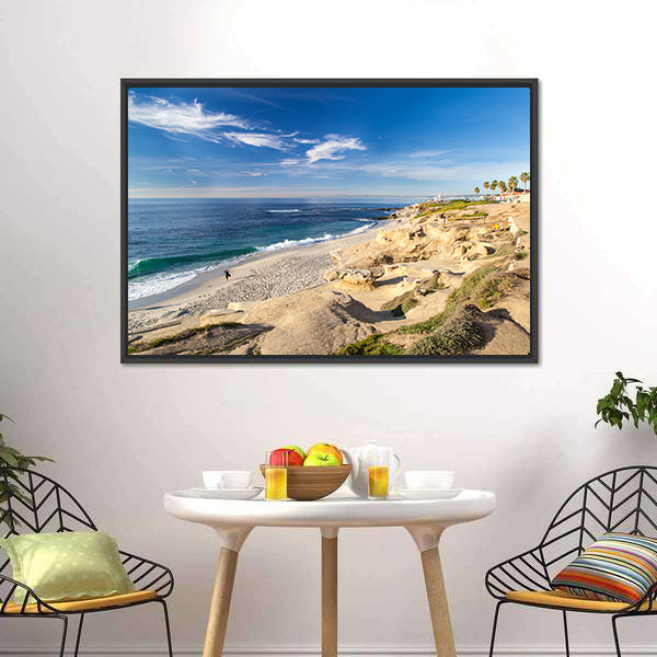 La Jolla Cove Beach California Canvas Wall Art