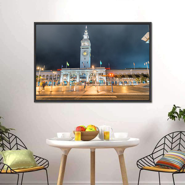 Ferry Building Marketplace Canvas Wall Art-5 Horizontal-Gallery Wrap-22" x 12"-Tiaracle