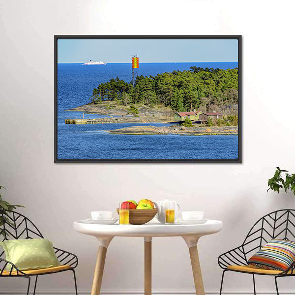 Kyto Island Lighthouse, Finland Canvas Wall Art
