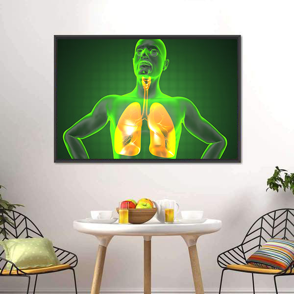Human Chest Radiography Canvas Wall Art