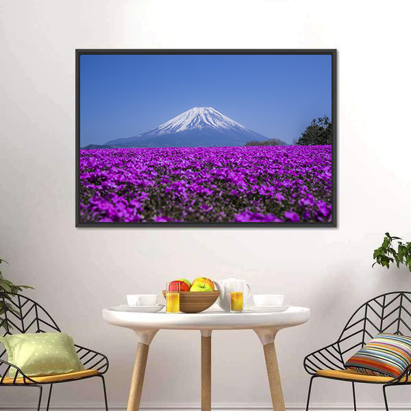 Mount Fuji In Spring Canvas Wall Art-5 Horizontal-Gallery Wrap-22" x 12"-Tiaracle