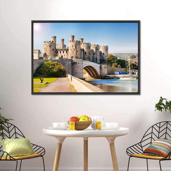 Famous Conwy Castle In Wales Canvas Wall Art