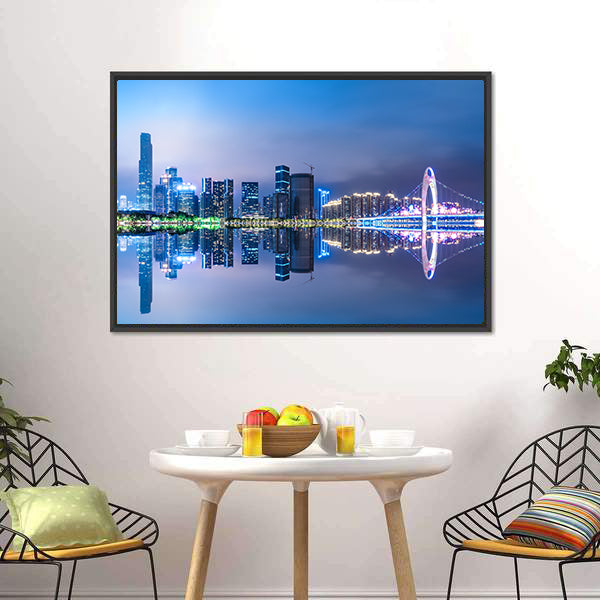 Guangzhou City Skyline Canvas Wall Art