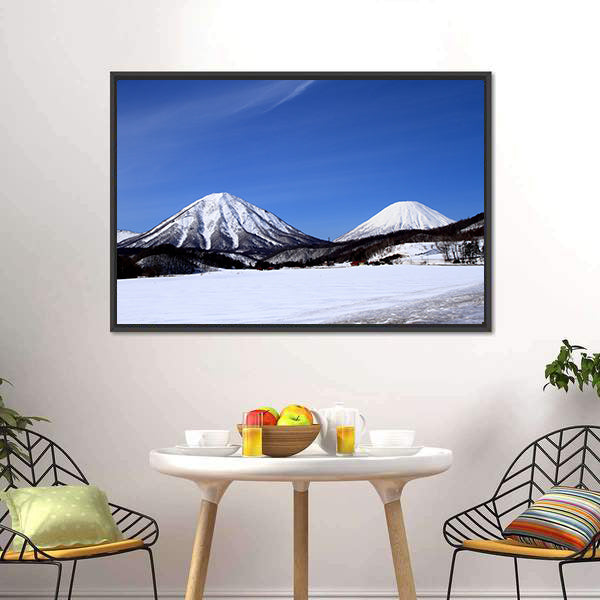 Kimobetsu Town In Winter Canvas Wall Art-3 Horizontal-Gallery Wrap-25" x 16"-Tiaracle