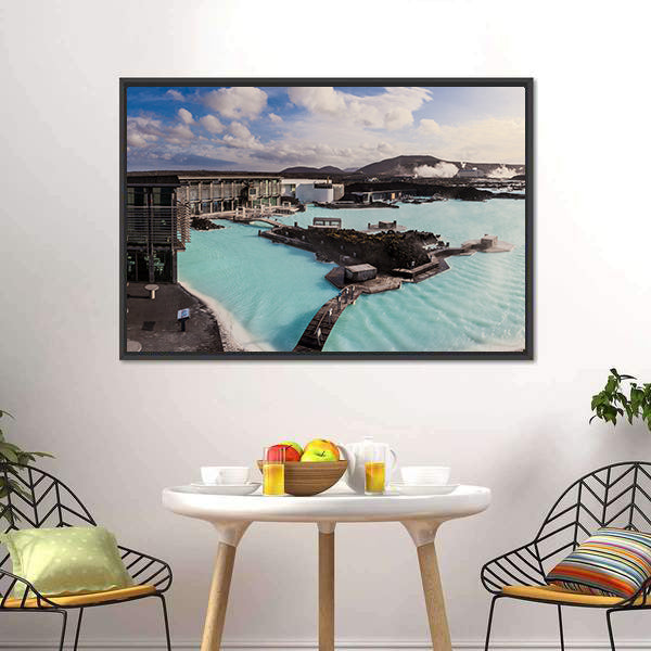 Geothermal Pool in Iceland Canvas Wall Art