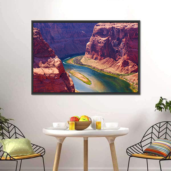 Colorado River Landscape Canvas Wall Art